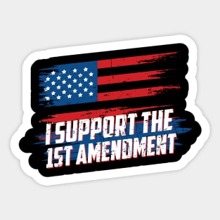 1st Amendment - Freedom of the Speech Shirt Sticker